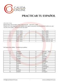 Practicar espanol